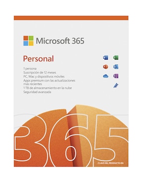 Microsoft 365 Personal Office Microsoft para 1 usuario