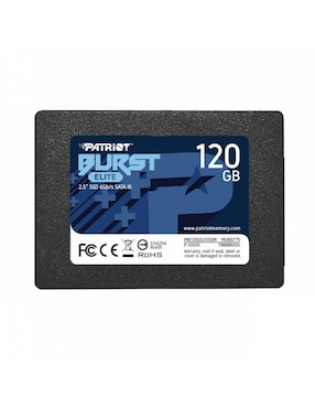 Unidad SSD Patriot Capacidad 120 GB