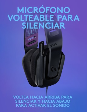Audífonos Over-Ear Logitech G 335 Alámbricos