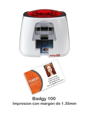 Impresora Supergamer Badgy 100 de transferencia térmica inalámbrica a color