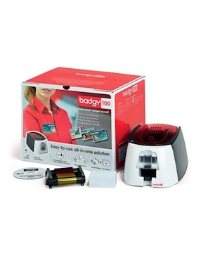 Impresora Supergamer Badgy 100 de transferencia térmica inalámbrica a color