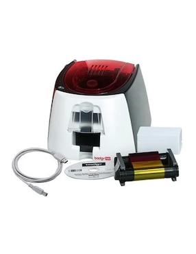 Impresora Supergamer Badgy 100 de transferencia térmica inalámbrica a color