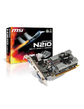 Tarjeta De Video MSI N210-MD1G/D3 1GB GDDR3 VGA DVI HDMI