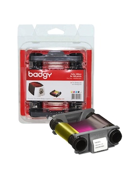 Cinta Ribbon 100 Impresiones CMYK para Badgy 100 y 200 Supergamer
