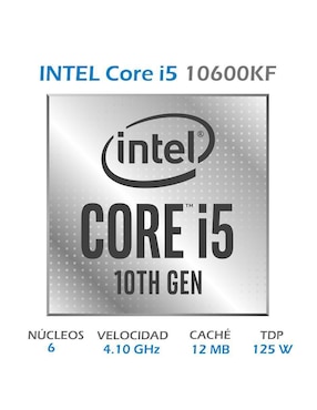Procesador Intel Core I5 10600KF 4.1 GHz 6 Core 1200 BX8070110600KF