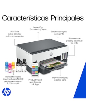 Multifuncional HP Smart Tank 720 de tinta continua alámbrica a color
