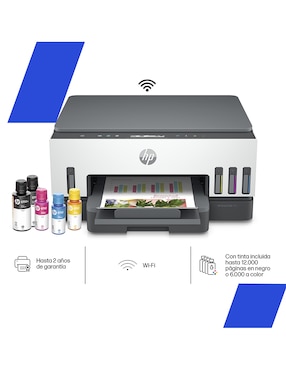 Multifuncional HP Smart Tank 720 de tinta continua alámbrica a color