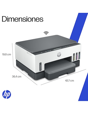 Multifuncional HP Smart Tank 720 de tinta continua alámbrica a color