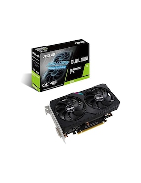 Tarjeta De Video Asus Dual GeForce GTX 1650 Mini OC 4GB GDDR6 DUAL-GTX1650-O4GD6-MINI-CSM