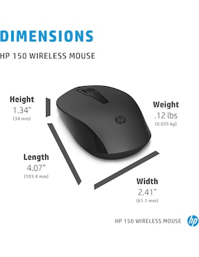 Mouse Inalámbrico Hp hp 150 2s9l1aa