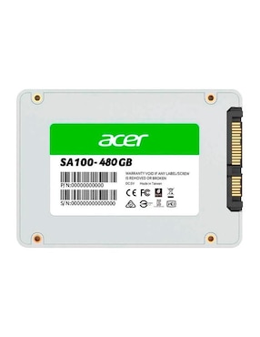 Unidad de Estado Solido Acer SA100 de 480 GB SSD