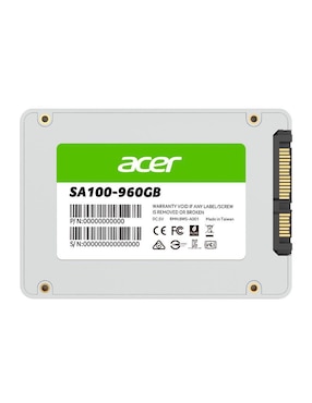 Unidad de Estado Solido Acer SA100 de 960 GB SSD