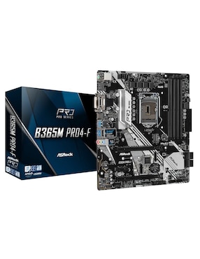 Tarjeta Madre Asrock B365M PRO4-F Con Procesador Intel