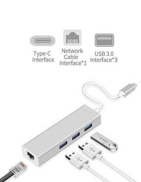 Hub Devia Leopard Type-c3.1 to RJ45/USB 3.1
