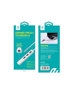 Hub Devia Leopard Type-c3.1 to RJ45/USB 3.1