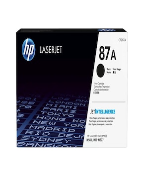 Tóner HP 87A Cf287A Black Original LaserJet Cartridge