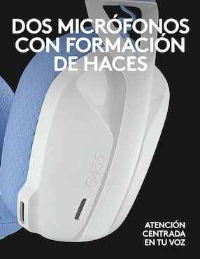 Audífonos gamer over - ear Logitech G435 Inalámbricos con cancelación de ruido
