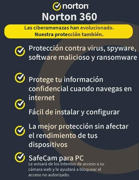 Norton 360 Standard Antivirus Norton para 1 usuario