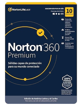 Antivirus Norton 360 Premium Para 10 Equipos