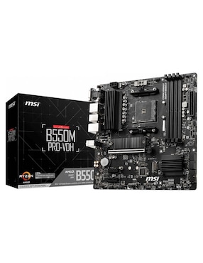 Tarjeta Madre MSI B550M PRO-VDH Con Procesador AMD