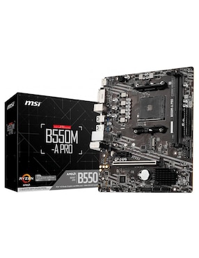 Tarjeta Madre MSI B550M-A Pro Con Procesador Intel