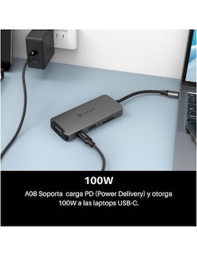 Adaptador 8 en 1 Adam Elements Hub A08 USB-C
