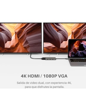 Adaptador 8 en 1 Adam Elements Hub A08 USB-C
