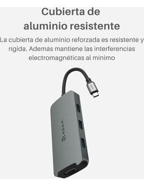 Adaptador 8 en 1 Adam Elements Hub A08 USB-C