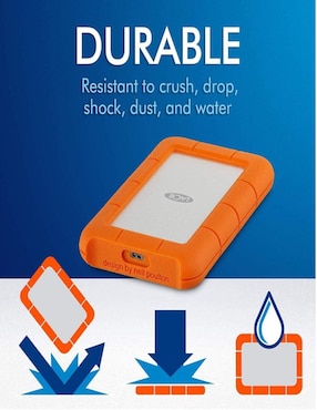 Disco duro externo Lacie capacidad 2 TB