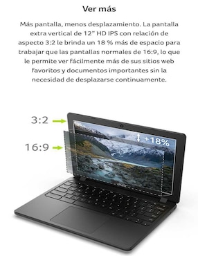 Laptop Acer Chromebook 712-C871 12 pulgadas HD Intel UHD Graphics Intel Celeron 4 GB RAM 32 GB 128 GB SSD