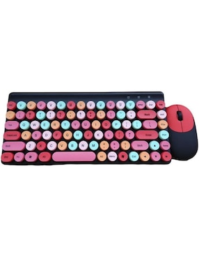 Teclado inalámbrico Gadgets & Fun Teclado Con Mouse Retro