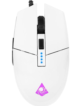 Mouse Alámbrico Munfrost Triton White Glossy