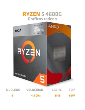Procesador AMD 100-100000147BOX con 6 Núcleos