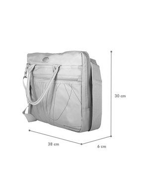 Maletín Ginga GI12 de poliéster con compartimiento para laptop 15.6 pulgadas y celular