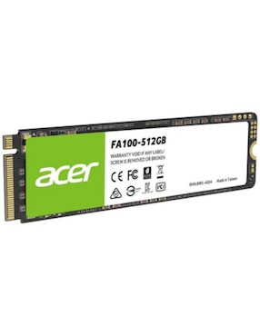 Almacenamiento Interno Acer de 512 GB
