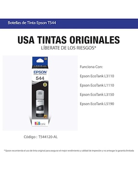Bote Epson T544120-AL Negro