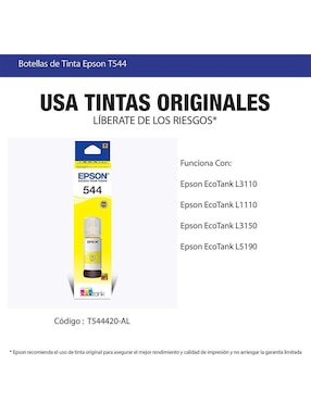Bote de Tinta Epson T544420-AL Amarillo