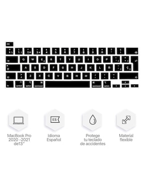 Protector de Teclado para Macbook Pro 2020-2021 13 Pulgadas Lenfech
