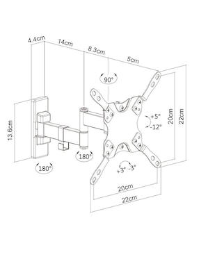 Brazo para Monitor Ajustable Manhattan