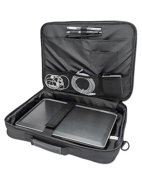 Maletín Manhattan Cambridge de poliéster con compartimiento para laptop 15.6 pulgadas y celular