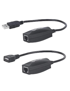 Cable Ethernet Manhattan a USB A de 12 cm