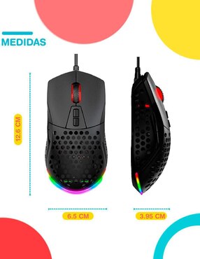 Mouse Gaming Alámbrico Titano