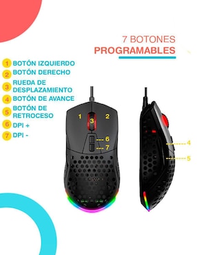 Mouse Gaming Alámbrico Titano