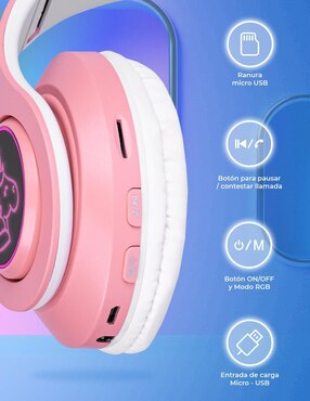 Audífonos Over-Ear Techzone DN-BEJ09A inalámbricos
