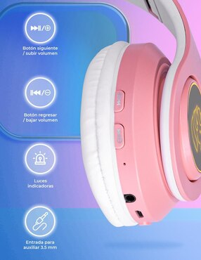 Audífonos Over-Ear Techzone DN-BEJ09A inalámbricos