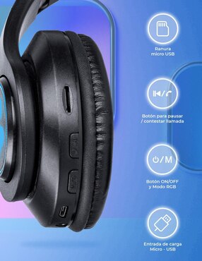 Audífonos Over-Ear Techzone DN-BEJ03B inalámbricos