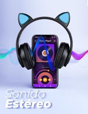 Audífonos Over-Ear Techzone DN-BEJ03B inalámbricos