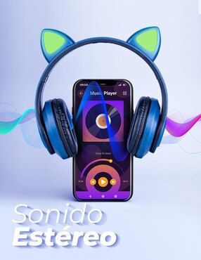 Audífonos Over-Ear Techzone DN-BEJ03B inalámbricos