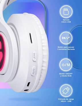Audífonos Over-Ear Techzone DN-BEj03B inalámbricos