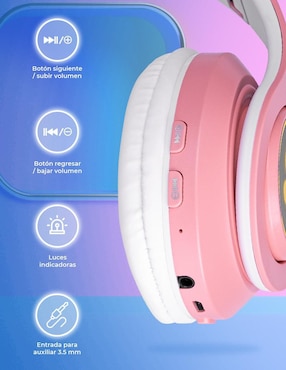 Audífonos Over-Ear Techzone DN-BEJ03B inalámbricos